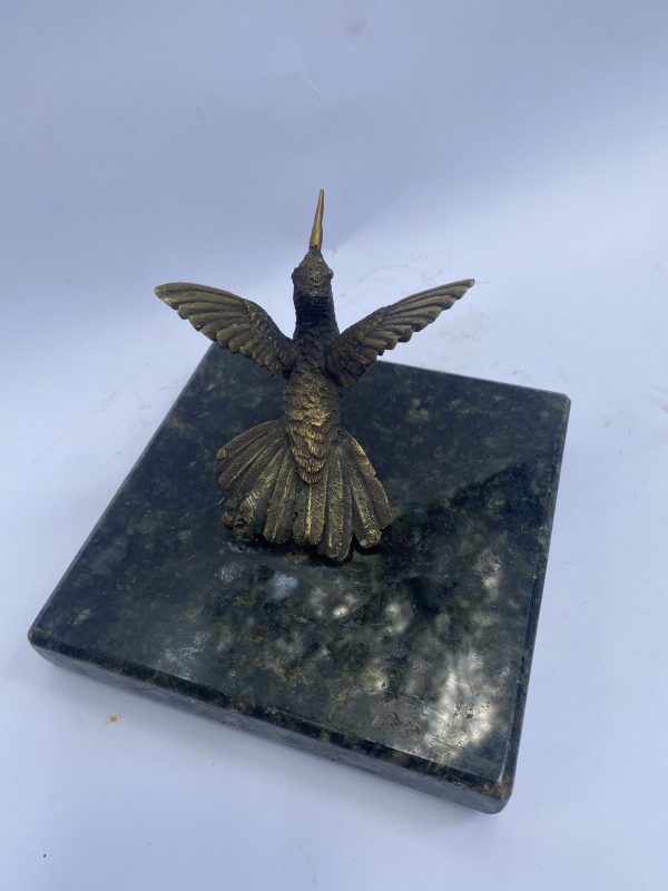 Colibri negro en bronce - Imagen 4